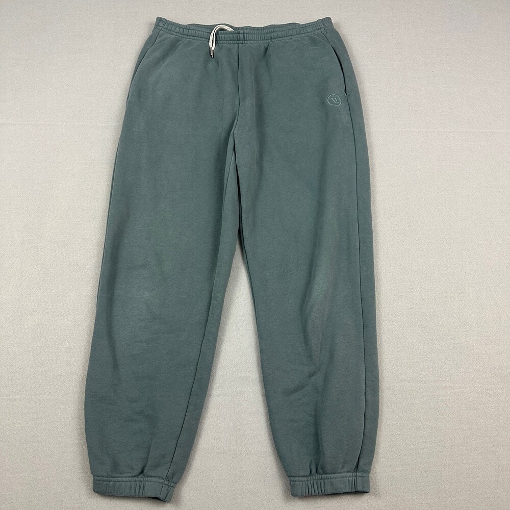Vuori Pants Women Large Blue Solid Sedora Jogger Tapered Fleece Sweatpants L *